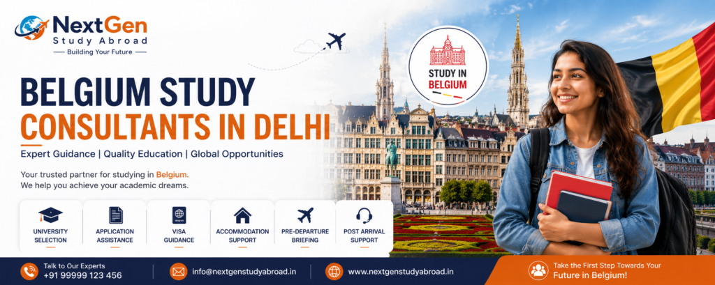 Belgium study consultants in Delhi