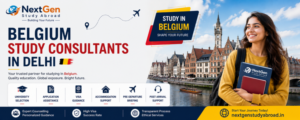 Belgium study consultants in Delhi