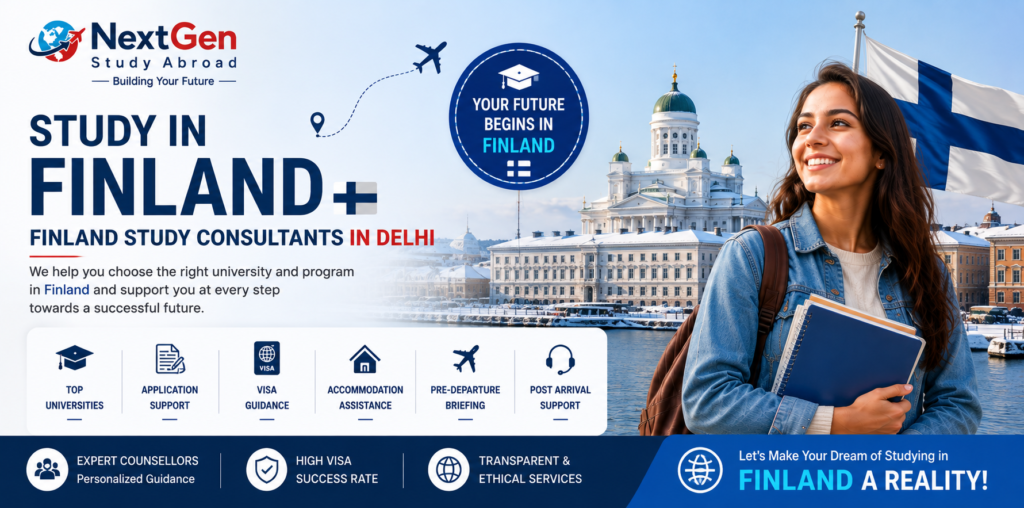Finland study consultants in Delhi