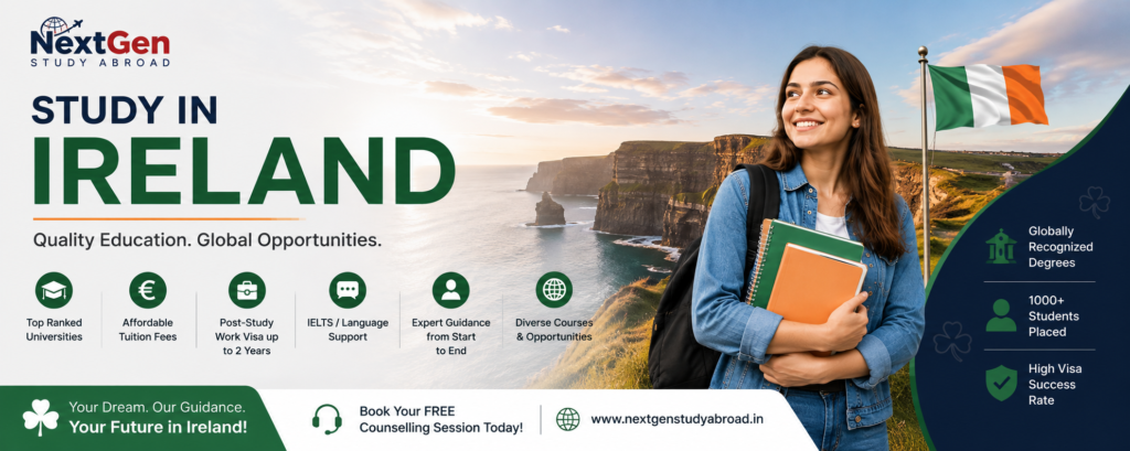Study in Ireland consultants in Delhi