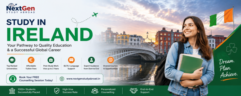 Study in Ireland consultants in Delhi