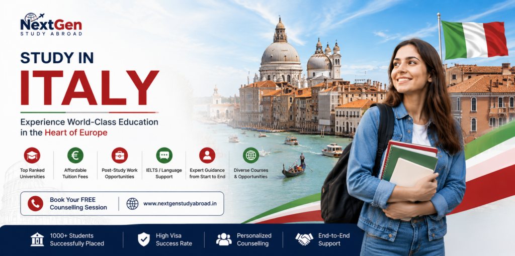 Study in Italy consultants in Delhi