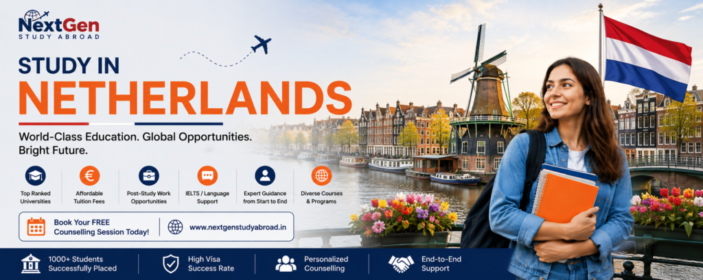 Study in Netherlands education consultants in Delhi