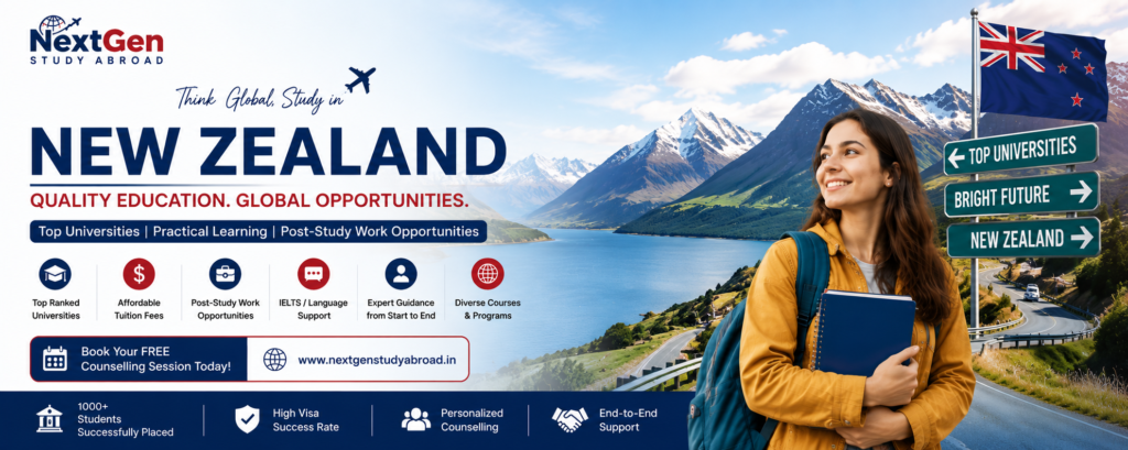 Study in New Zealand education consultants in Delhi