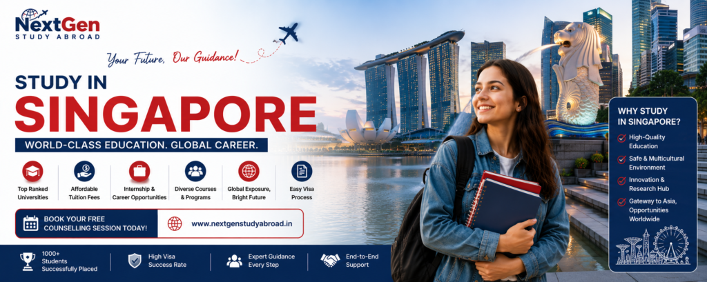Study in Singapore consultants in Delhi
