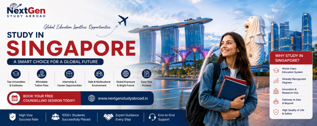 Study in Singapore consultants in Delhi