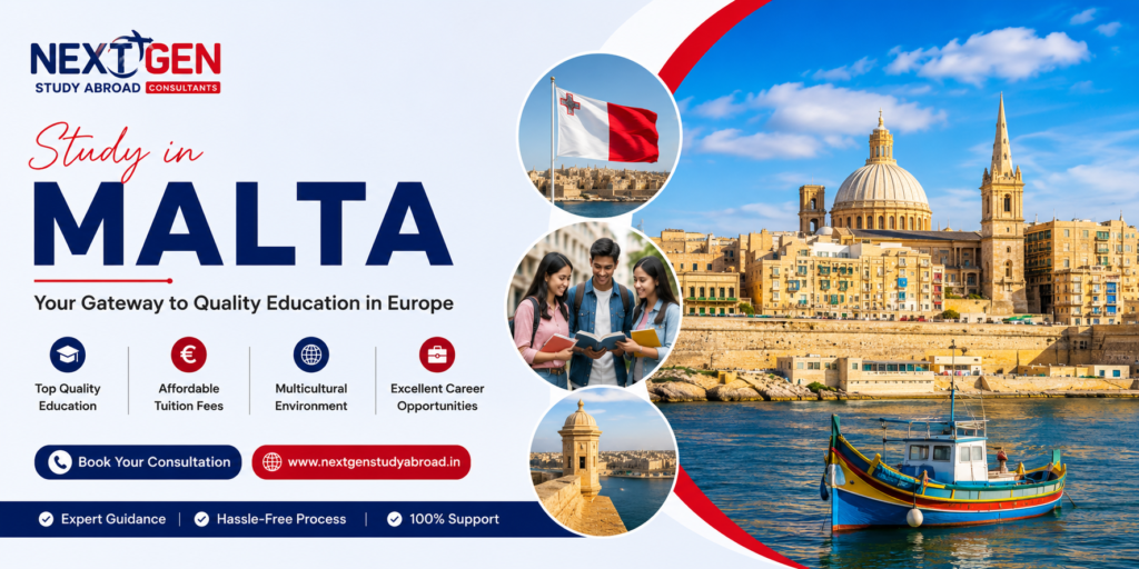 Study in Malta for Indian students