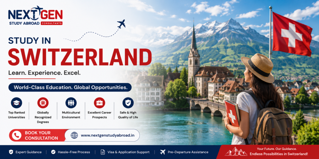 Study in Switzerland for Indian students